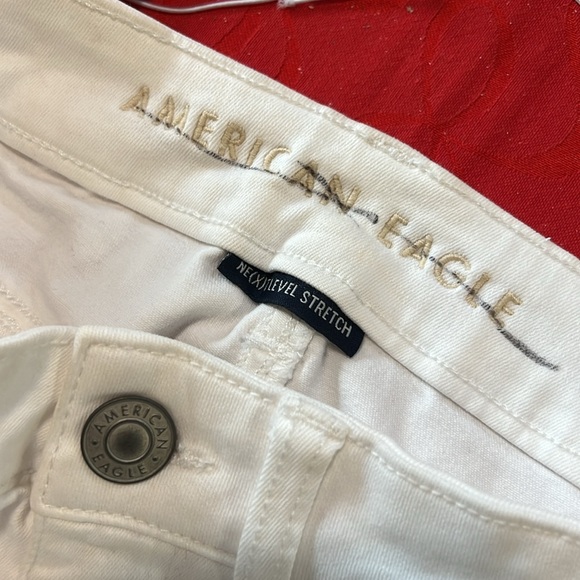 American Eagle White Jeans Size 4 #949 - Picture 5 of 8